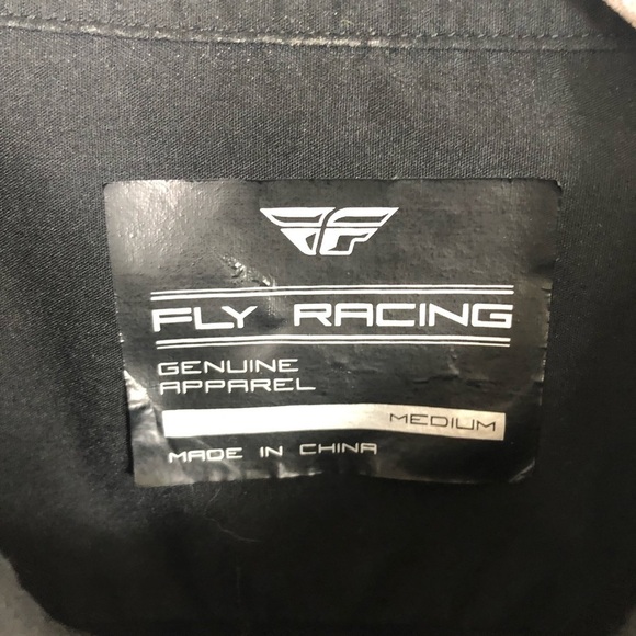 Fly racing black button down shirt size medium - Picture 4 of 11